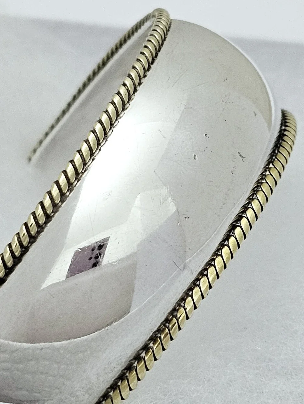 Silpada Rare Sterling Silver Braided/Twisted Brass Vintage Cuff XB168/B0168